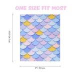 Brand New Unisex Genovega Womens Girls Mermaid Neck Gaiter Mask Buff Headband Purple Photo 1