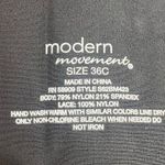 Modern Movement Womens Bustier Bra Black White Underwire Size 36C Photo 7