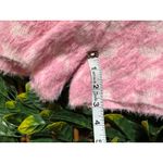 Meshki  High Rise Pink White Fuzzy Biker Shorts Size Small Photo 4