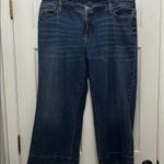 a.n.a  Dark Blue Wash Wide Leg Crop Jeans - Size 18W Photo 0