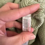 Free People FP Beach by  Sage Green Waffle Knit Mock Neck Sweater Size M Photo 8