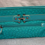 Vera Bradley  Turquoise Quilted Cosmetic Bag Photo 0