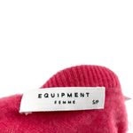 Equipment 100% Cashmere Crew-Neck Long Sleeve Sweater Bright Pink size Small Photo 3