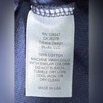 Nili Lotan Navy Cotton Button Photo 3