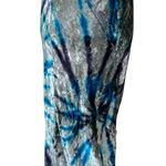 Free People  Serious Swagger Tie Dye Velvet Skirt Photo 11