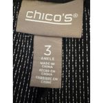 Chico’s Black Shimmery Pants Size 3 – Rayon Blend Stretch Dress Pants Photo 5