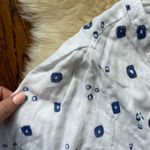 XiRENA Reece Wrap Dress White & Blue Crinkle Gauze long sleeve Size L Photo 8