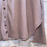 Urban Outfitters Out From Under Shirt Womens Small Pink Thermal Long Sleeve Basic Button Front Photo 3
