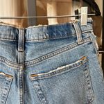 Abercrombie & Fitch Abercrombie The Dad High Rise Jeans frayed distressed petite short medium wash Photo 7