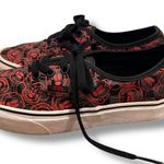 Vans RARE x Disney Mickey Mouse Authentic Lace Up Sneakers Red Black 7.5 W 6 M Photo 2