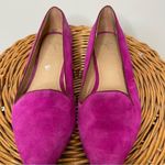 Joie  Day Dreaming Suede‎ Flat Loafers Berry RARE Point Toe Slip On 37.5 37 1/2 Photo 2