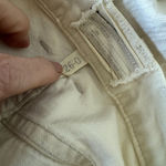 Current/Elliott Current Elliott Jeans Womens 26/0 Cream Boyfriend Distressed Denim cropped Photo 6