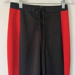 Lovers + Friends Johnny Joggers Black and Fire Red Lace Up Sporty Pants Sz Small Photo 5