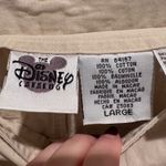 Disney Vintage  Beige Winnie the Pooh Piglet Overall Midi Dress Cotton Size Large Photo 4