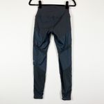 Alo Yoga Women's Sheila Sheer Mesh Panel High Waisted Leggings Pants Steel Blue Photo 3