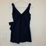 Lands' End LAND’S END NEW Side Tie Wrap Mini Swim Dress Swimsuit Black Sz 8 PETITE Photo 9