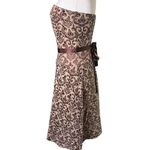 Teeze Me Vintage Tapestry Tea-Length Strapless Dress Y2K Size 3 Photo 1