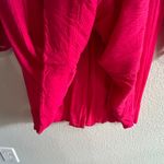 Free People Go Lightly V-Neck Swing Dress Medium Hot Pink Boho Soft Grunge Chic Photo 5