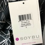 Soybu  Womens Soiree Leggings Mesh Sides Geometric Black White Size S Photo 3