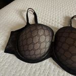 Soma 42DDD Stunning Support Geo Lace Full Coverage Underwire Black Nude Underlay Size undefined Photo 1