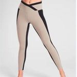 Athleta Powervita Black Quail Brown Chroma 7/8 Tight Crossover Leggings Small Photo 0