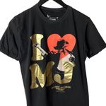2013 Michael Jackson Graphic Tee Womens Cirque Du Soleil Medium Gold Foil Black Photo 1