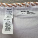 Aerie  Bikini Two Piece Scoop Ruffle Seersucker Gingham Top M Bottom S White Tan Photo 7