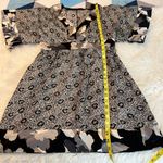 EXPRESS  100% Silk Tunic Mini Dress Kimono Sleeves Floral Size Small Photo 7