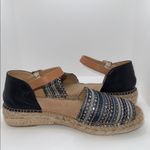 Toni Pons Elgin Espadrille Sandals Peep Toe Slingback Women’s EU 38 US 7.5 Blue Photo 6