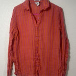 Nicole Miller  New York Blouse For Women Size S 100%‎ Linen (123) Photo 0