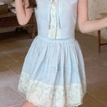 Japanese Kawaii Pastel Baby Blue Cottage Balletcore Lolita A Photo 1