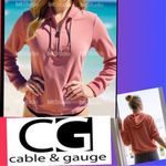 Cable & Gauge  Sport
Pullover Soft Hoodie Size M Women Quarter Zip Photo 1