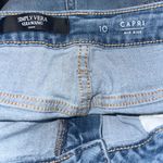 Simply Vera Vera Wang Color Block Mid Rise Denim Capris Photo 2