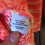 525 America  Pink Pink Open Knit Sleeve Wool Blend Crewneck Sweater Size Small Photo 13