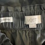 LOFT Camo Jogger Pants High Rise Women's Size S Cotton Lyocell Green Photo 2