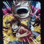 One Piece Anime Monkey D. Luffy Sabo Donquixote Doflamingo Black Graphic T Photo 7
