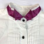 Wrangler Vintage  Women's‎ Western White Southwest Tuxedo Shirt Size Medium/Large Photo 2
