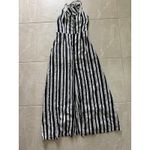 Altar'd State Dress Womens Medium Black White Stripe Maxi Event Party Beach Photo 2