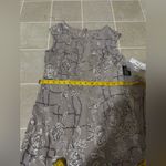 Alex Evenings  Silver Floral Midi Dress Photo 6