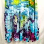 Sonoma  Plus Size 2X Dress Handmade Tie Dye Eyelet Midi Tiered Festival Pride 932 Photo 7