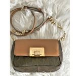 Michael Kors | Brown Tan Mini Bag Purse Gold Hardware Chain Saffiano Leather Photo 1