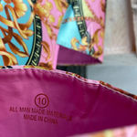 Liliana  Pink & Gold Print Platform Slide Sandal Shoes 10 Photo 5