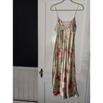 Cacique Floral Satin Chemise Nightgown with Lace Detail Photo 7