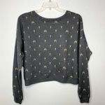 Fifth Sun  HOLIDAY CHEERS Gray Crop Sweater 2XL Photo 4