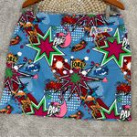 Royal & Awesome Women’s Partoon Ladies Mini Skort Skirt High Rise Multicolor 12 Blue Photo 8