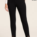 CAbi Pivot Pant Black Style 4512 Women's Size 10 | Slim Leg w/ Ankle Slit Photo 0