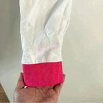 Disney  Minnie Mouse Sz XL Women’s Cropped Long Sleeves Shirt White Blue‎ Pink Photo 1