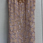 LuxGal Silk Sequin Dress Orange Size 10 Photo 0