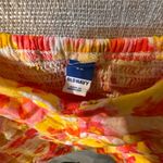 Old Navy  | Fitted Linen-Blend Tie-Shoulder Cropped Cami Top Size Large- smocked Photo 6