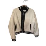 Avec Les Filles NWT  Sherpa Fleece Varsity Bomber Jacket Size 2XL Photo 10